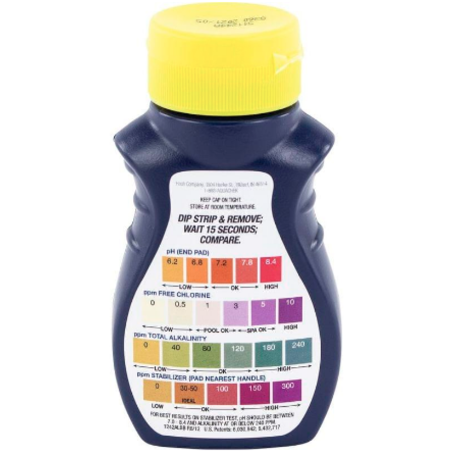 Aquachek-test-strips-4-in-1-chloorpHalkaliniteitchloor-stabilisator--Zwembad-test-strips