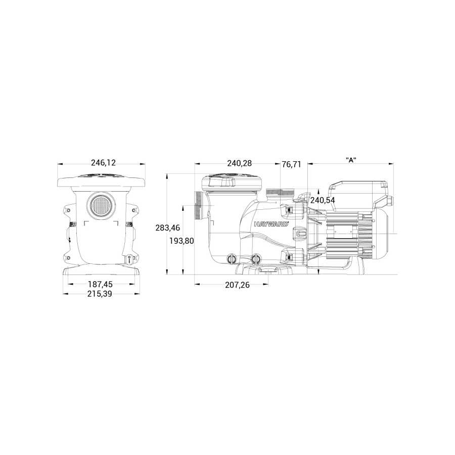 Hayward-Max-Flo-XL-VSTD-1-PK--165mu---Variabele-zwembadpomp